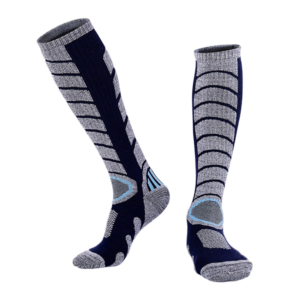 Masculino feminino longo quente neve meias de esqui caminhadas ao ar livre inverno esporte meias snowboard: Gray2 L