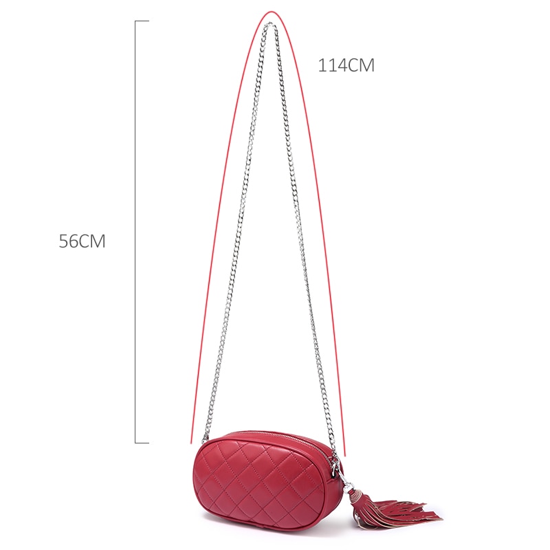 LOVEVOOK Fanny Pack for Women - PU Leather Chest Bag - Plaid Shoulder Pouch - 20x6x11cm