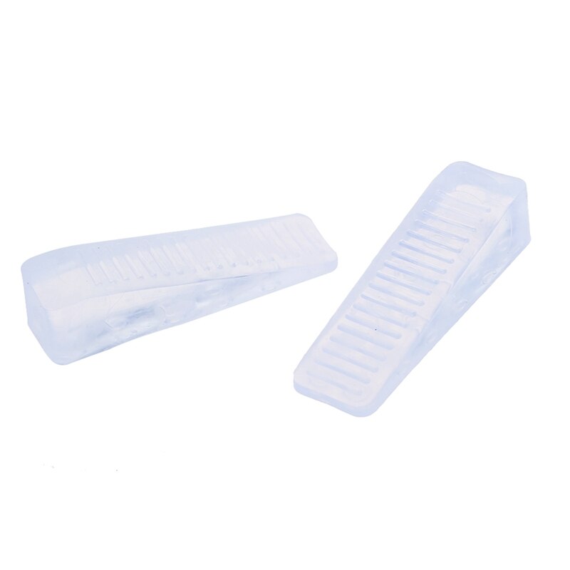 Home Office Clear Plastic Deur Wedge Stopper Blok 4 Pcs