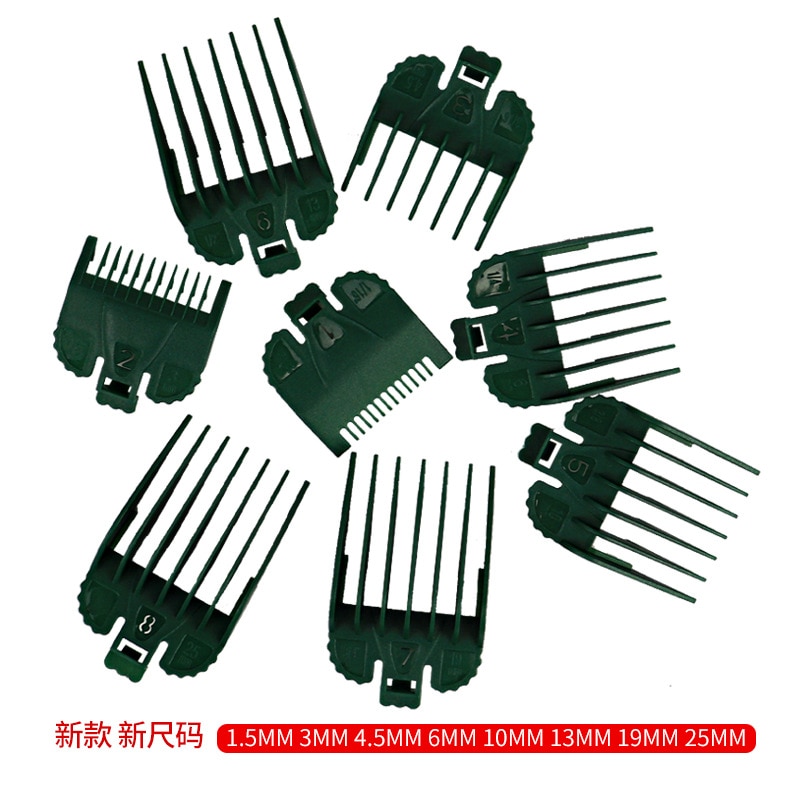 2/8Pcs Hair Clipper Cutting Guide Comb Guards Limit Comb Tools Kit 46x38mm Cutting Head for WAHL 1.5/3/4.5/6/10/13/19/25mm G0704