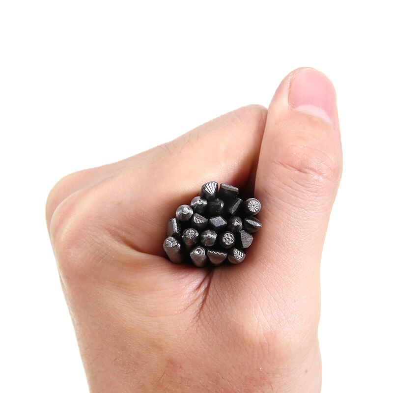 20Stck Stempel schlagen Arbeit DIY Werkzeug sortiert Schläge Schmuck Blume Stahl Metall Logo Stahl Stempel bilden Kennzeichnung Werkzeuge