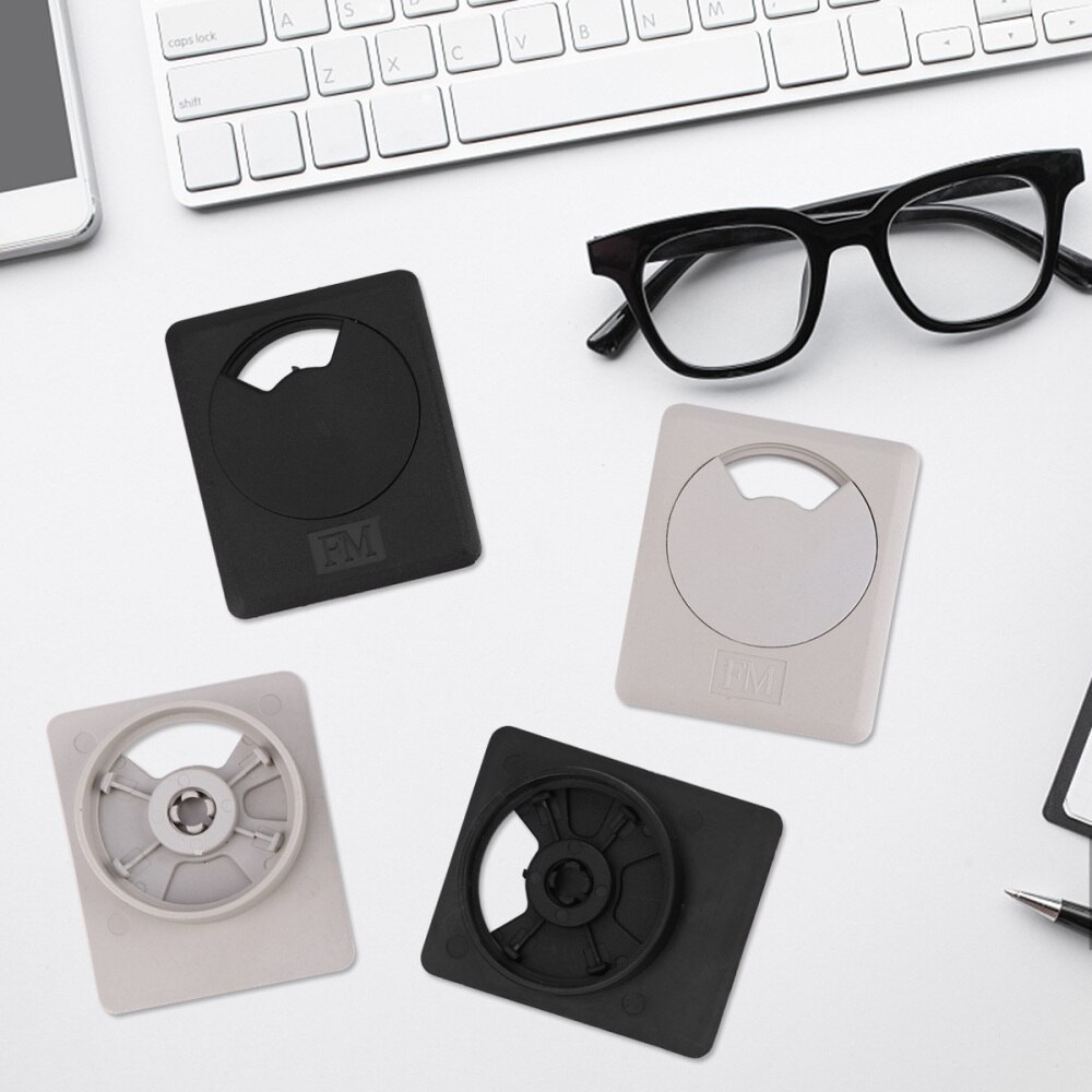 20Pcs Computer Bureau Tafel Grommet Kabel Poort Draad Gat Cover 50Mm Draad Opbergrek Meubels Voor Office Pc bureau (Zwart,