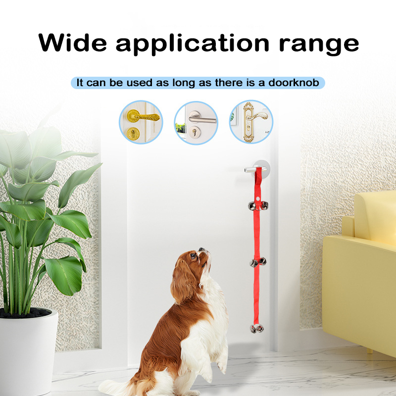Dog Doorbells Premium Thick Durable Adjustable Strap Door Bell for Door Potty Training LC