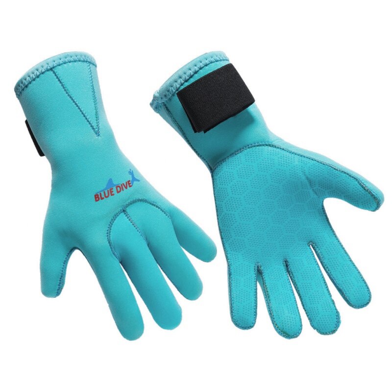 Dames heren zwemhandschoenen duikhandschoenen antislip warme wetsuit handschoenen zwemmen snorkelen surfhandschoenen alle wateractiviteiten: Blauw / S