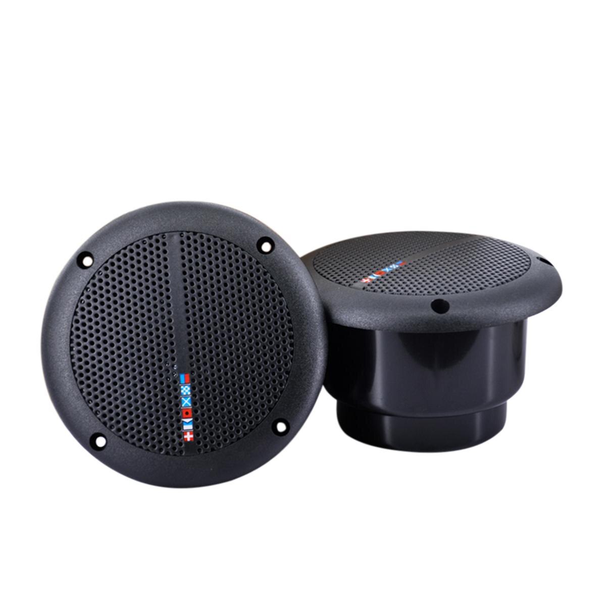 1 Pair 25W Ceiling Speaker Loudspeakers Amplifier Waterproof Marine Boat Ceiling Wall Speakers Kitchen Bathroom Water Resistant