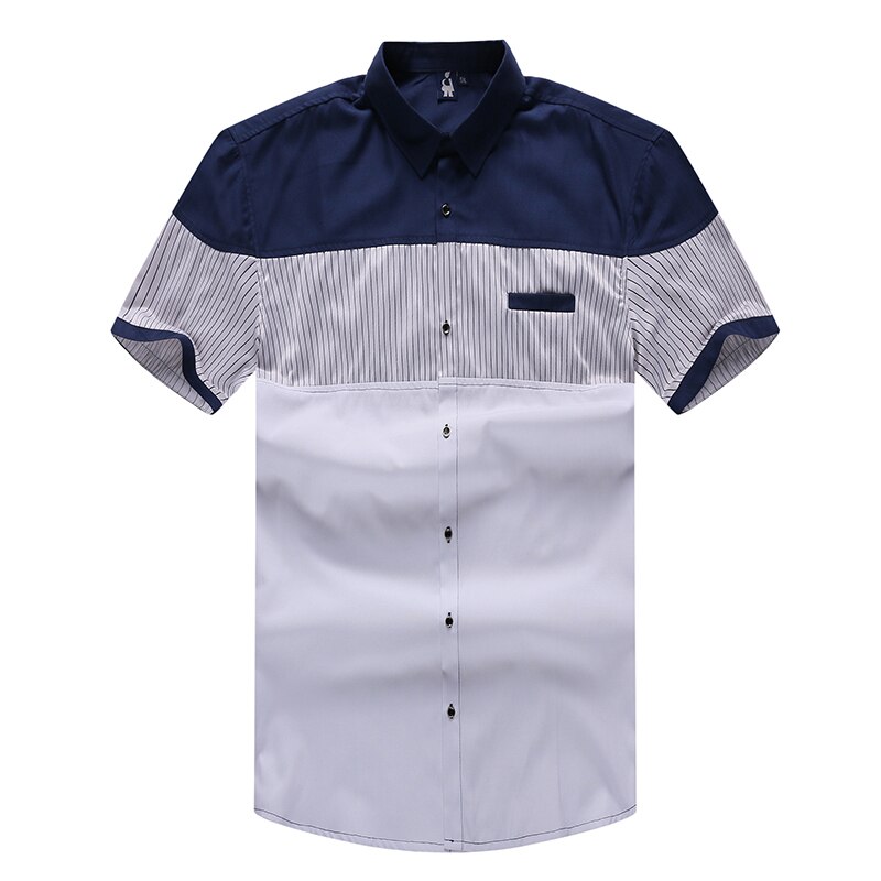 Plus size 10XL 8XL 6XL 5XL 4XL Summer Mens Shirt Casual Loose Fit Shirt Short Sleeve Mens White Chemise Homme