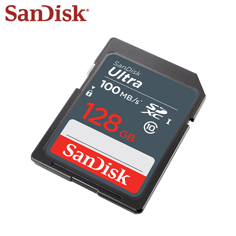 SanDisk SDHC 16GB 32GB SDXC 64GB 128GB 256GB Memory Card C10 1080P UHS-I SD Card for Camera