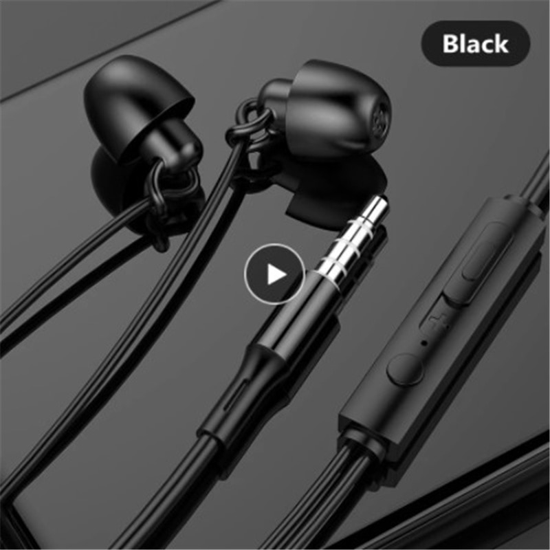 Écouteurs intra-auriculaires en Silicone souple, oreillettes filaires, antibruit, à commande vocale, hi-fi, pour dormir