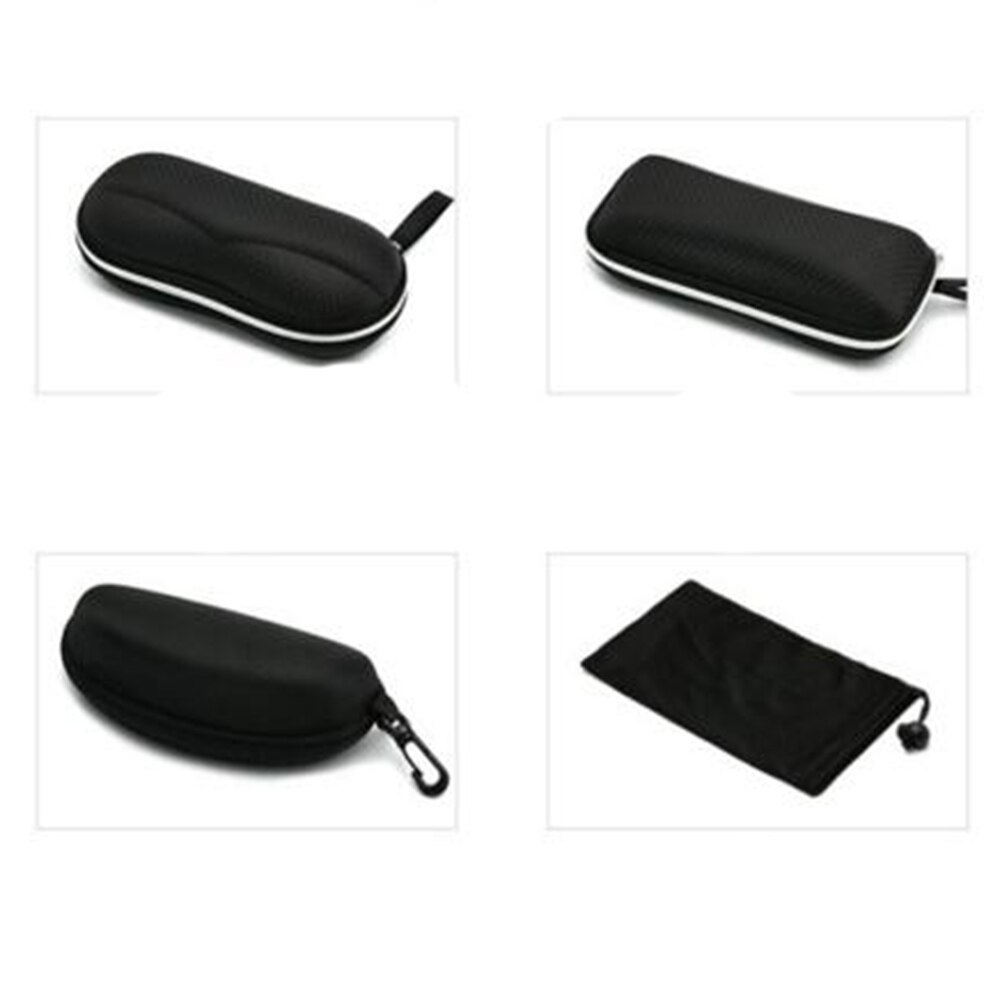 1Pcs Portable Zonnebril Protector Travel Pack Pouch Glazen Case Eenvoudige Stijl Microfiber Zwart Glazen Doos Arr