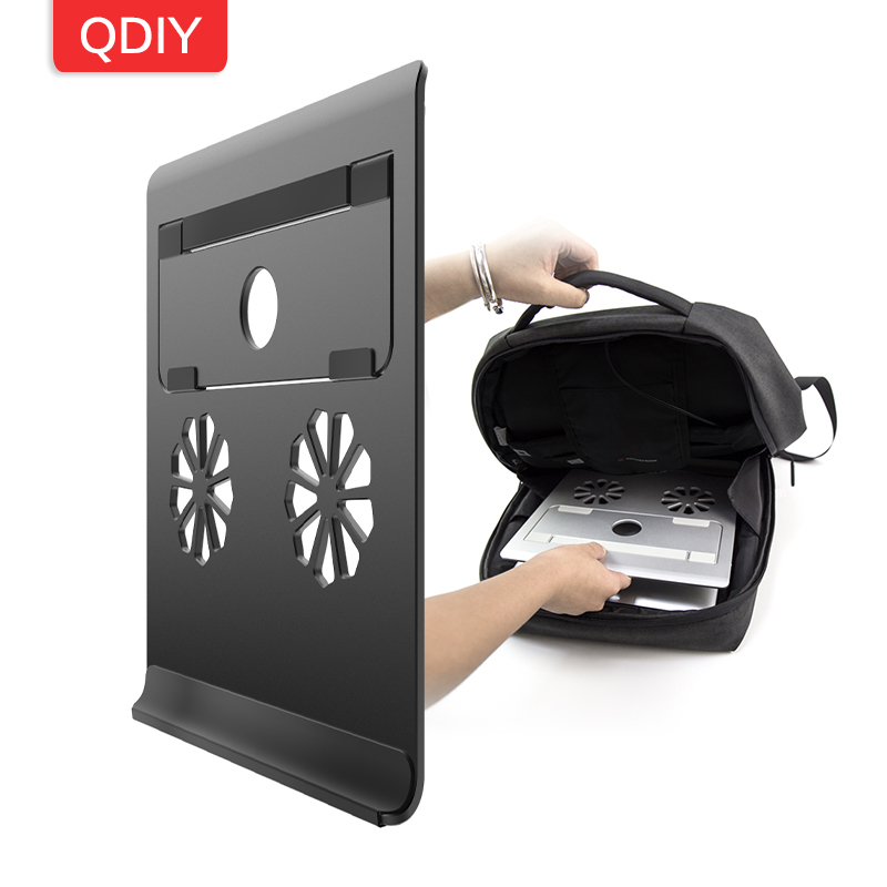 QDIY Notebook Folding Heat Sink Apple MAC Heightening Radiator Desktop Aluminum Base