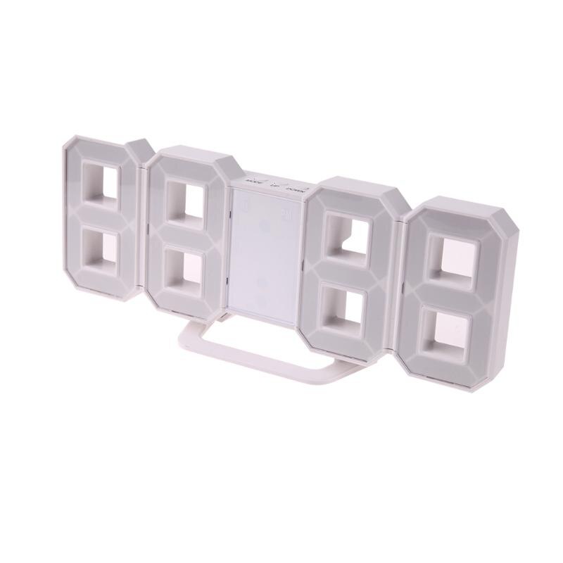 8 formade usb digitala bordsklockor led väckarklocka tid display klockor 24 & 12- timmar display alarm snooze heminredning