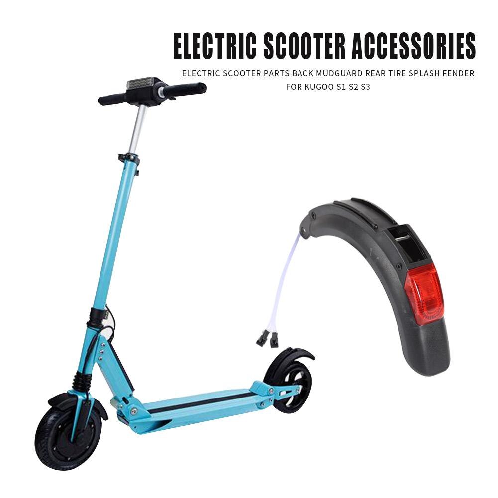 Scooter elétrico acessórios para trás paralama conjunto traseiro pneu respingo fender guarda para kugoo s1 s3 fender traseiro montagem