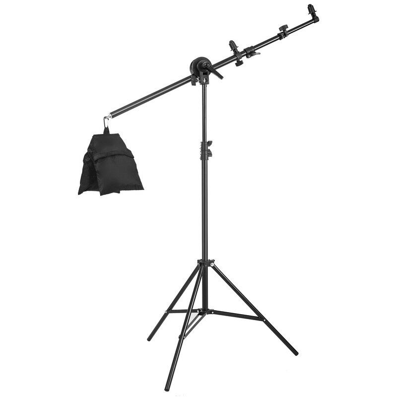 Photo Studio Lighting Reflector Arm Stand Reflector Stand Holder Boom Arm Reflector Disc Arm Support and 2m Light Stand