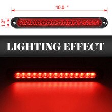 Bar LED Tail Light Waterproof Dust-proof Lamp Replacement 10" Accessories