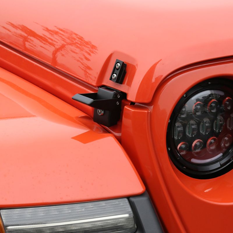 Motor- Hauben Haube Schloss Für Jeep Wrangler JK 2007 Metall mit Schlüssel aufbringen Haube Schloss Für Wrangler Auto Haube sperren