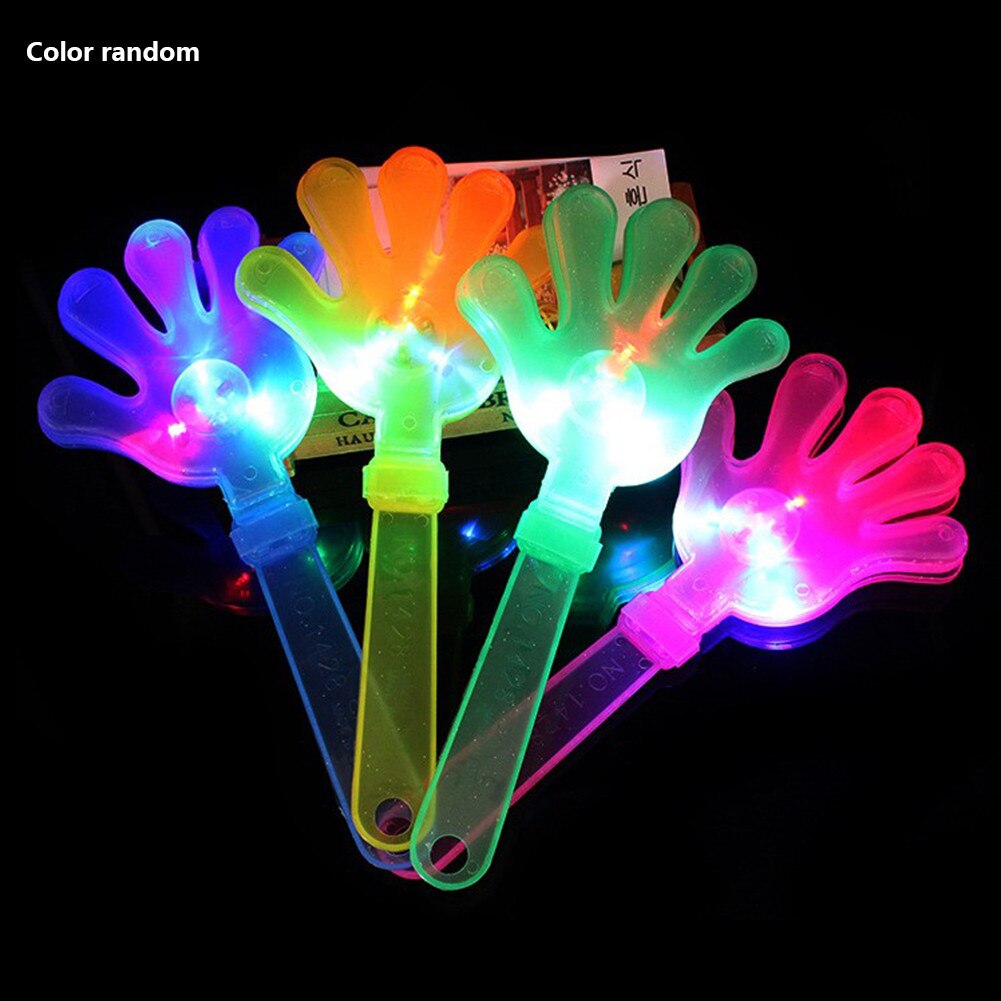 Luminous Hand Clapping Party Fluorescent Clapping Hands Luminous Toy Cheering Props Colourful Luminous Hands Palms Party Toys