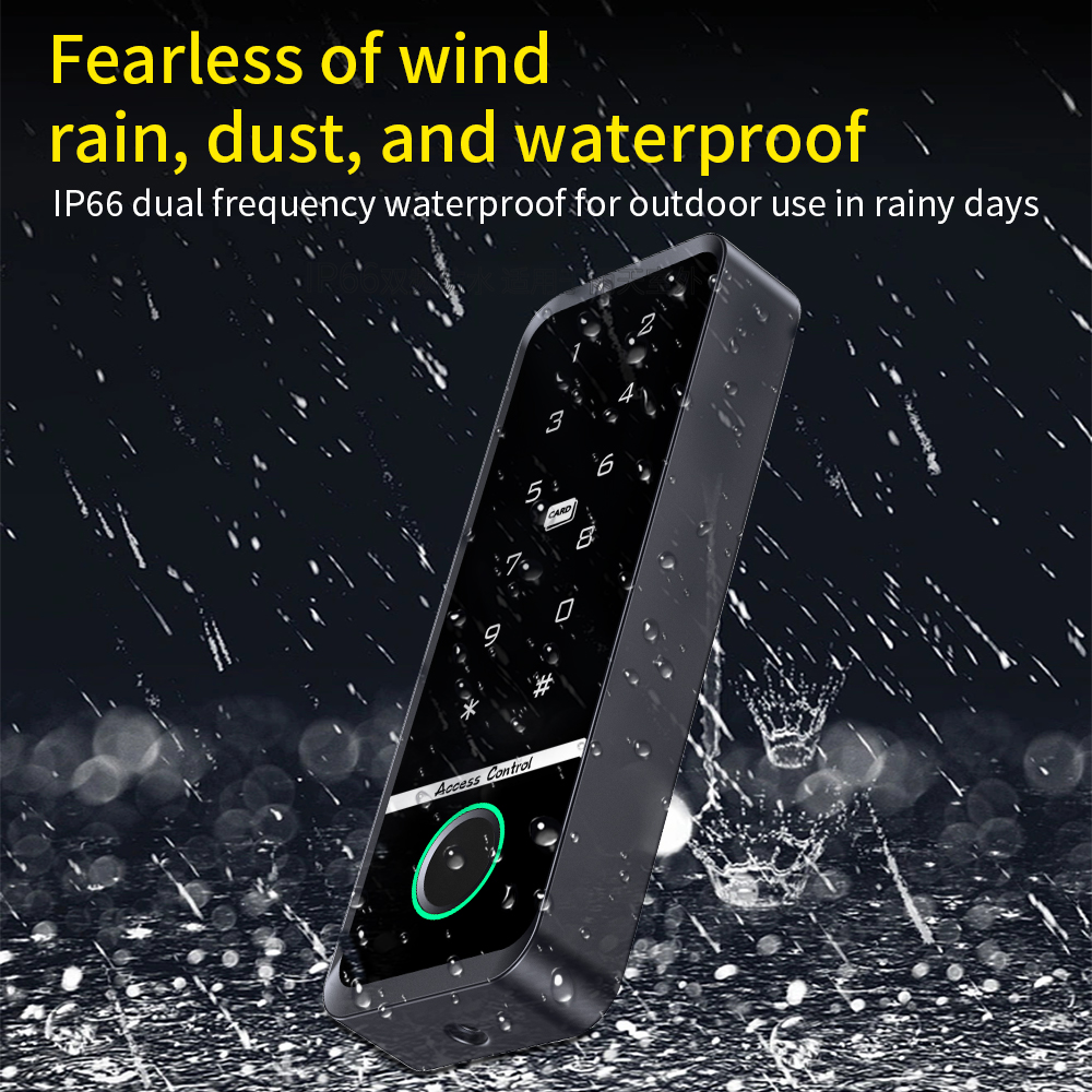 Waterproof Keypad Access Control 125KHZ 13.56MHZ RFID Card Door Entry Backlight WG26 standalone access controller card reader