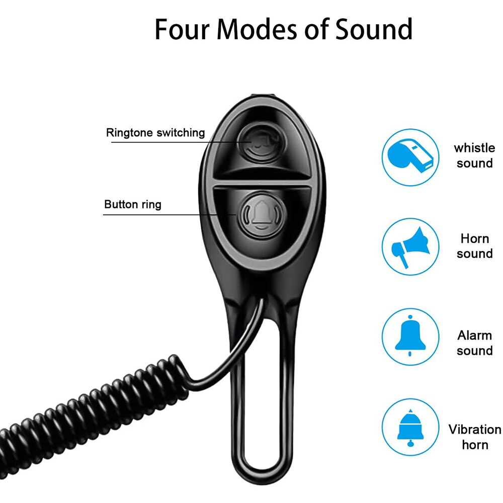 Elektrische Fiets Hoorn Elektronische Fietsbel 120dB Waterdichte 4 Geluid Modi Mini Usb Oplaadbare Bike Hoorn Voor Mountainbike, bmx