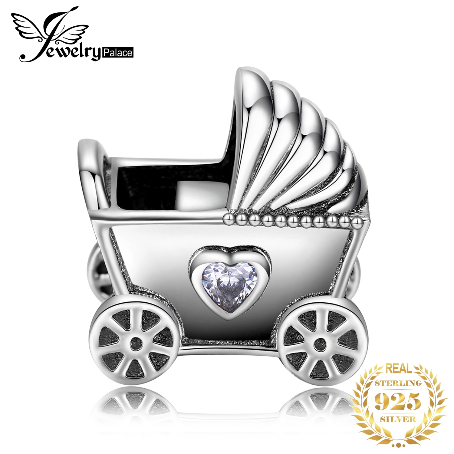 Jewelrypalace Wandelwagen 925 Sterling Zilveren Kralen Bedels Zilver 925 Originele Fit Armband Zilver 925 Originele Voor Sieraden Maken