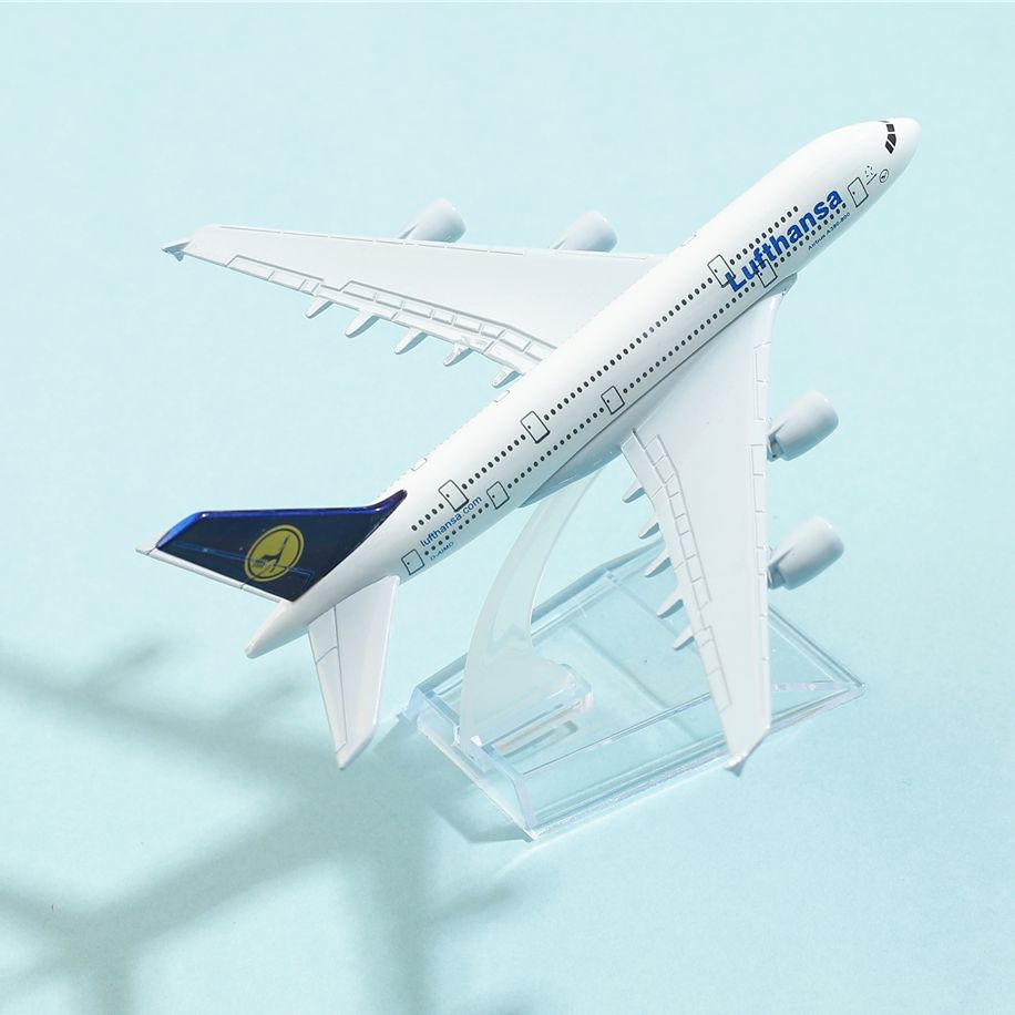 Ornamento di Souvenir in miniatura da collezione per aviazione da 15cm in lega di aeromobili germania halal Airlines A380