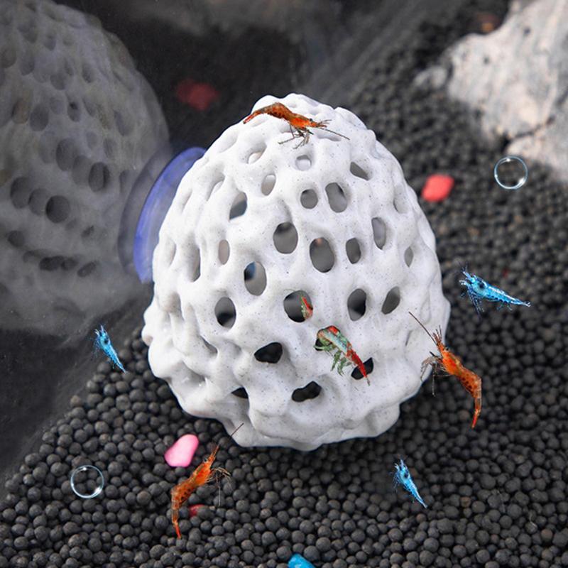 Aquarium Grot Garnalen Verbergen voor Aquarium Aquarium Verbergen Grot Poreuze Stabiele Aquarium Schuilplaatsen Grot Garnalen Onderdak Aquatic Decor