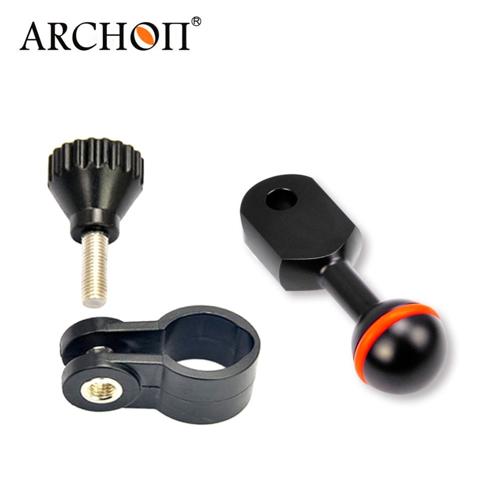 Arcon Original D26VR/DL01/W32VR, vídeo de buceo, antorcha, abrazadera YS30 YS, soporte de montaje y Junta de bola, 30mm de diámetro, soporte para linterna