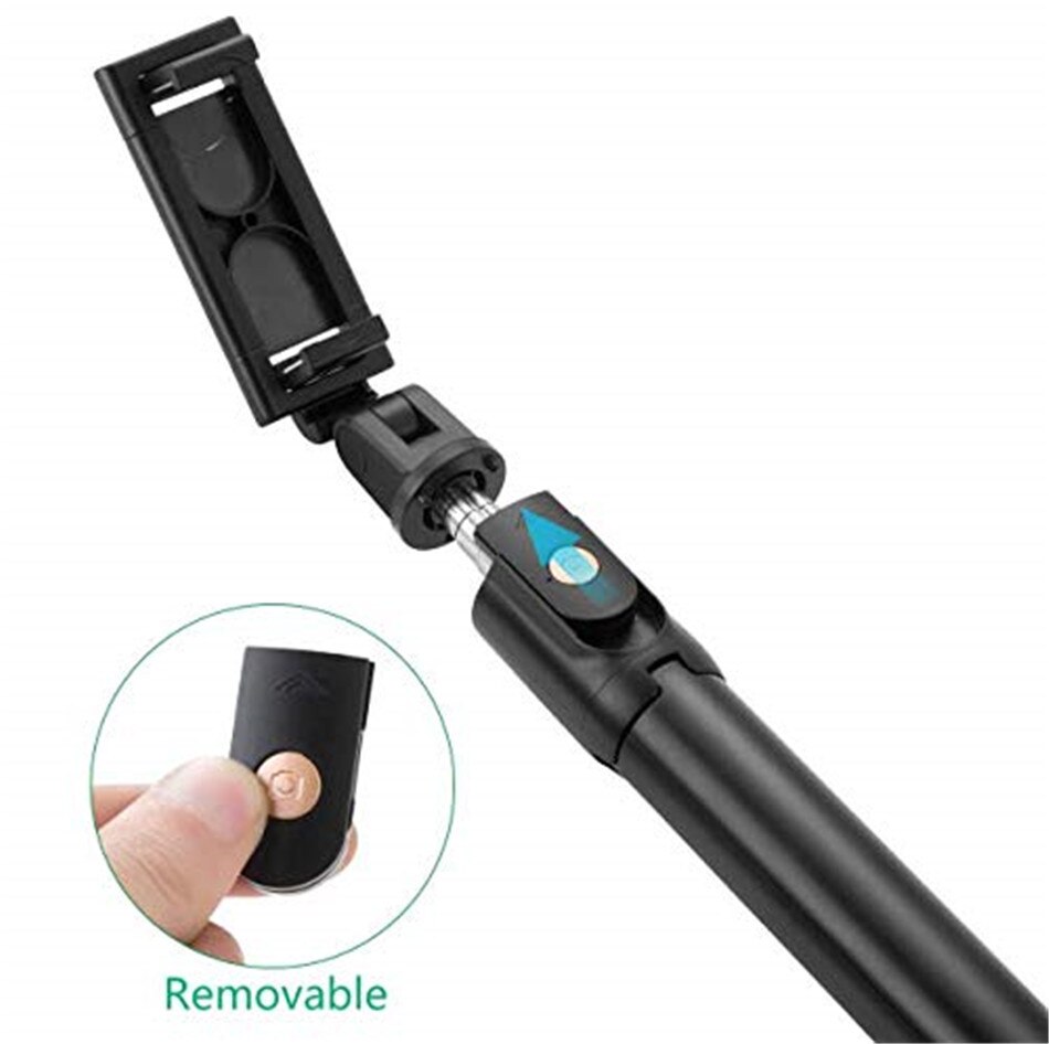 Trípode con Bluetooth para teléfono móvil, palo de Selfie, soporte monopié para iPhone 7, 8 X, XR, XS, XI, Huawei, P30, Xiaomi, Samsung