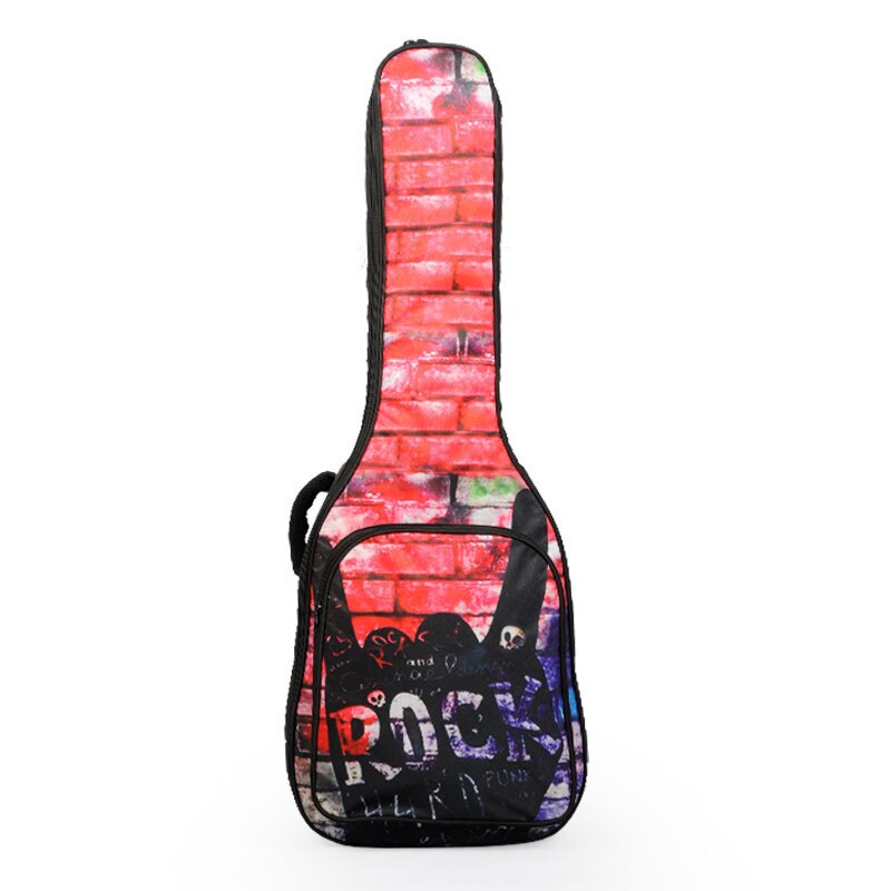 41 "vandtæt fortykkelse af folkemusik guitar sager akustisk guitar dobbelt stropper polstret guitar soft taske rygsæk: 1