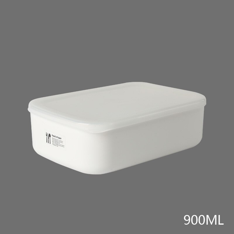 Portable Lunch Box for School Office Picnic Refrigerator Food Storage Container Microwavable Bowl Fresh Keeping Bento Container: 900ml