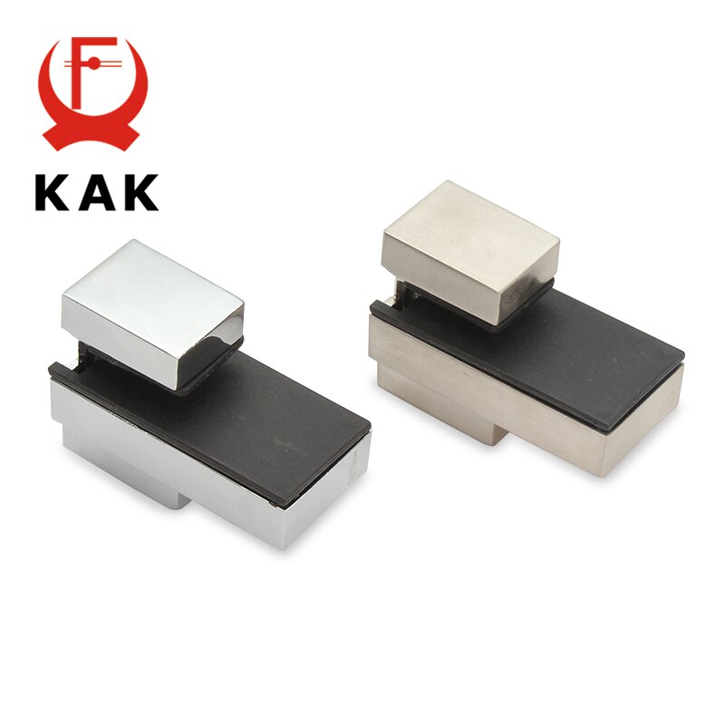Kak Zinklegering Verstelbare Glasklemmen Glas Plated Beugels Chroom Legering Plank Houder Ondersteuning Klem Houder Voor Glazen Planken