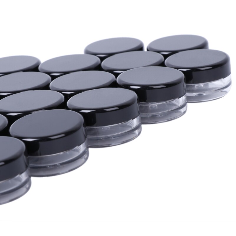 50 stuks make-up potjes cosmetisch monster lege container plastic ronde deksel klein flesje