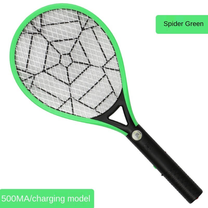 Electric Mosquito Swatter Rechargeable Household Multi-function Three Layer Net Powerful Battery Fly Swatter Mosquito Swatter: G