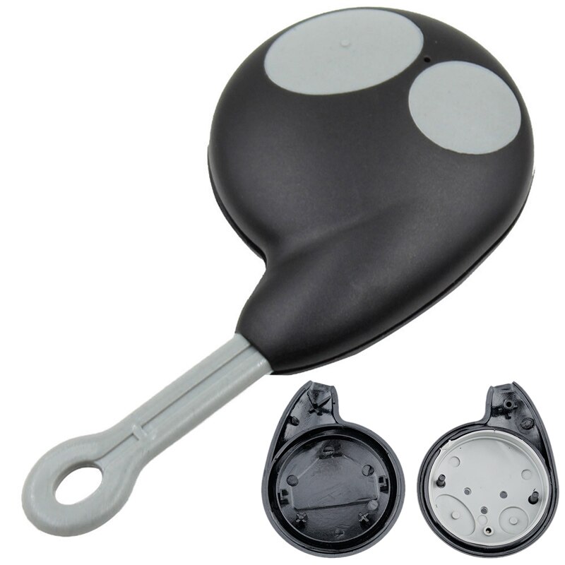 2 Knoppen Vervanging Auto Afstandsbediening Sleutel Shell Zwarte Auto Key Case Fit Voor Toyota / Cobra Alarm 7777 / 1046 / 3193 / 7928 / 8188