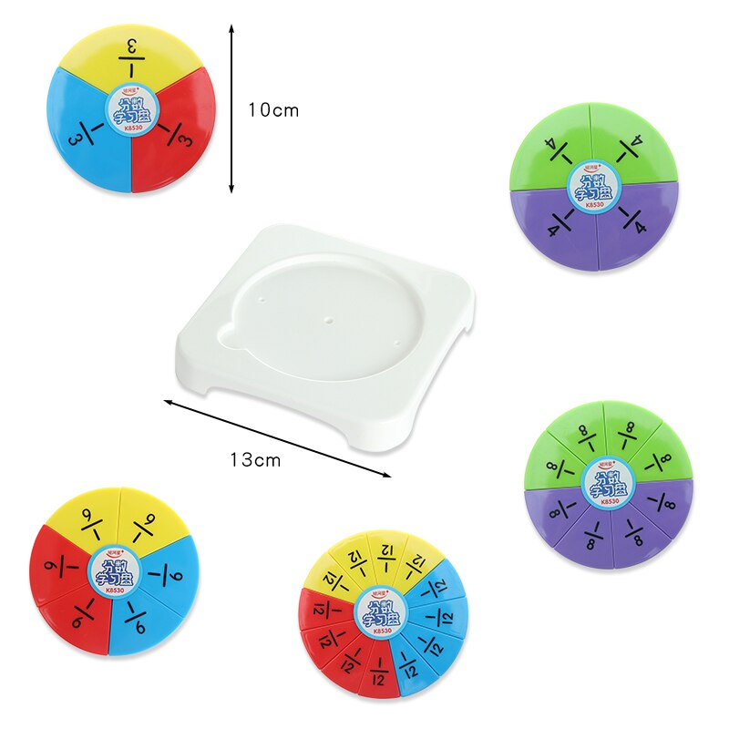 Elementare Mathematik Bruch Problem Demo Requisiten Bruchteil Grafik Präsentation Tafel freundlicher Lernen Bildung Mathematik Aids