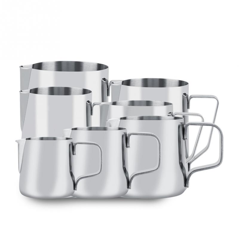 Rustfrit stål mælkekande espresso kaffe latte skummer kopper mælk cappuccino maker kande barista kunst håndværktøj tilbehør