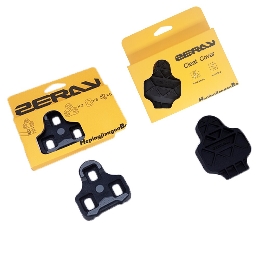 ZERAY SP110 Cycling cleats Bicycle accessory Road Bike Pedal Cleats Compatible With LOOK KEO structure Ultralight Bike cleats: 3 Degree with Cover