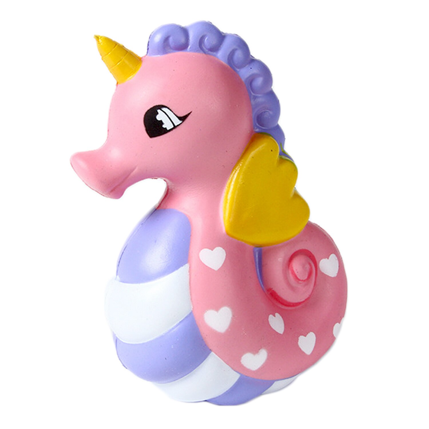 Besegad Soft Squishies Cute Kawaii Imitation Flamingo Toy Pink Squishi Animal Squshy Gadget Slow Rising Relieves Stress Anxiety: Sea Horse