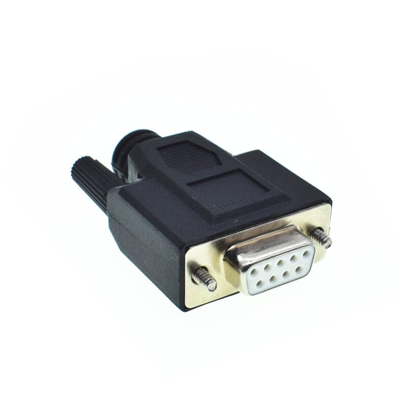 Connecteur sans soudure 9 broches DB9 pour femmes et hommes RS232, connecteur sans soudure: Female Screw White