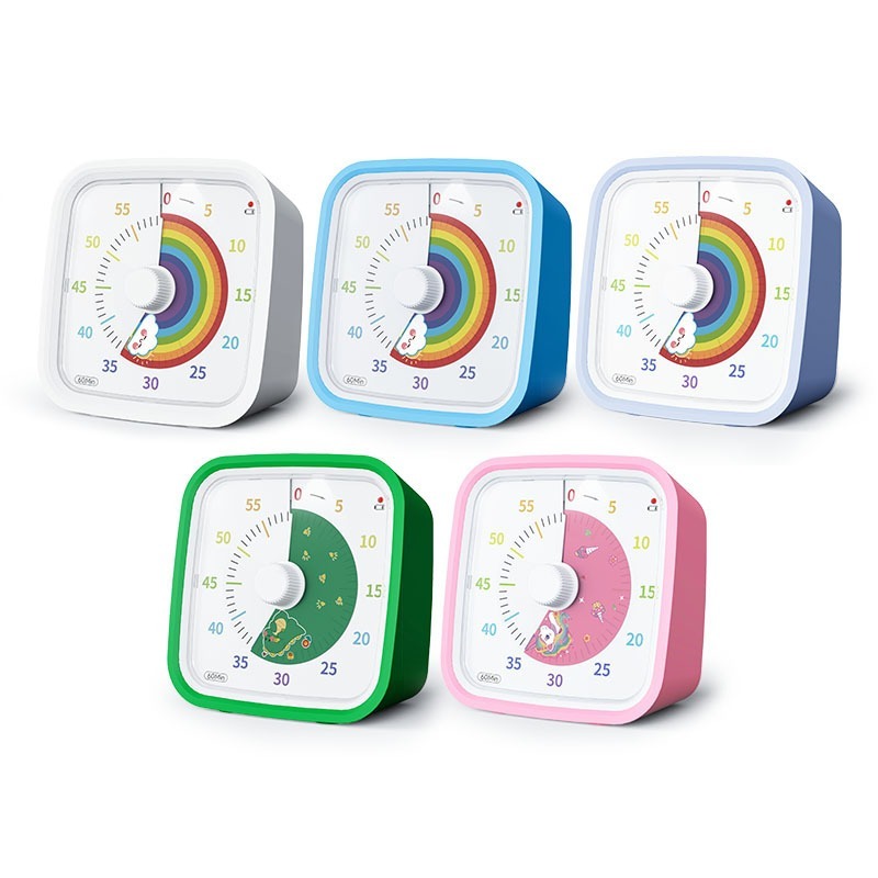 Silent Classroom Timer for Home Yunbaoit Visual Timer With Night Light School Kitchen Accessories Stopwatch Minuteur Stop Watch