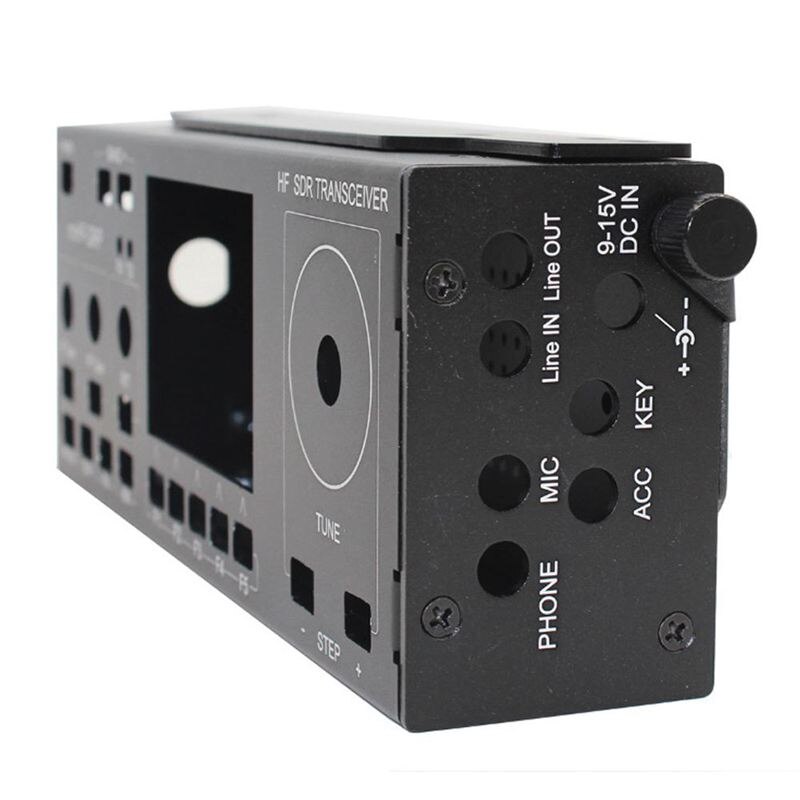 Funda carcasa de aluminio botón DIY Kits para mcHF SDR Radio UI RF 0,4 0,5 + placa protectora + altavoz + mango