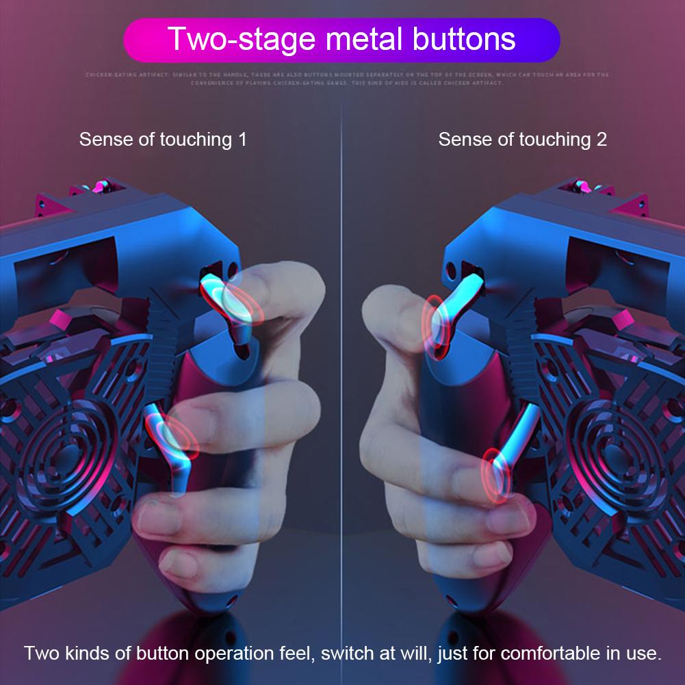 Zes Vinger Gamepad Voor Mobiele Telefoons Game Controller Joystick Gamer Accessoires