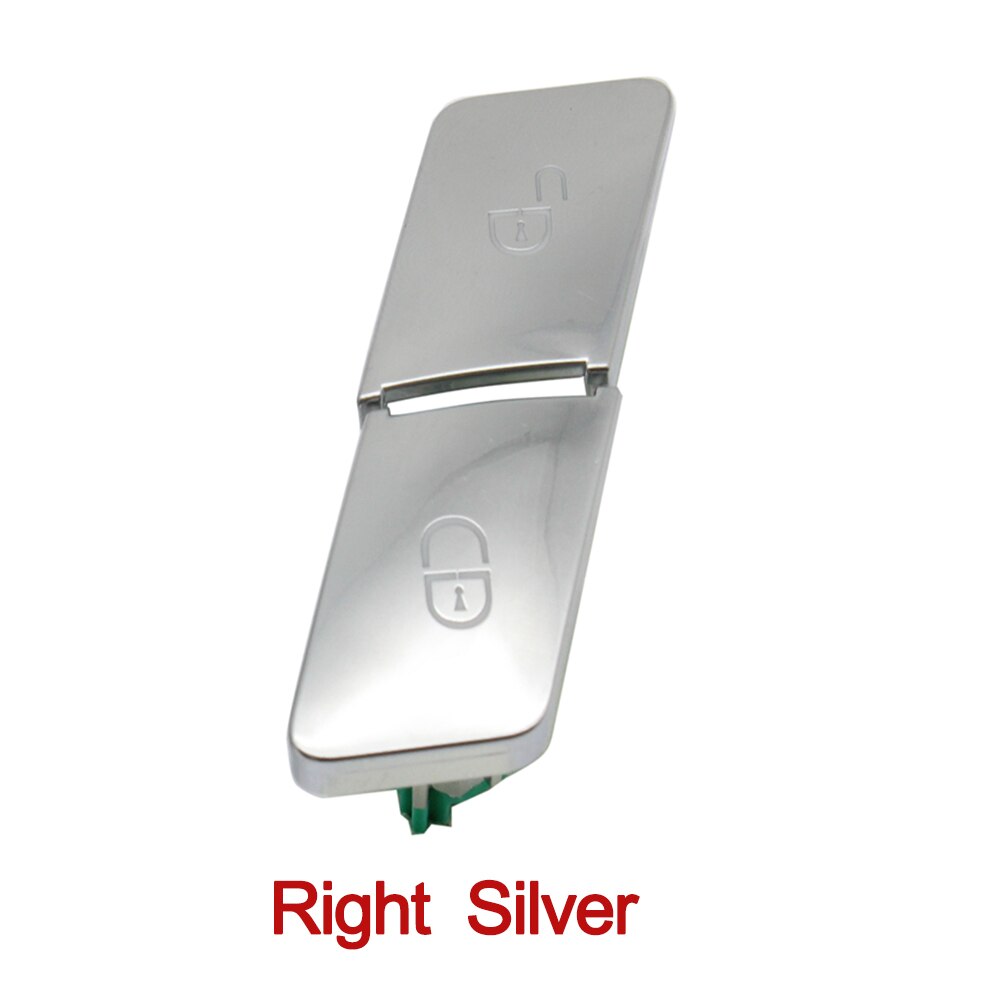 Botón de interruptor de apertura de cerradura de puerta Interior para Mercedes Benz Clase C W204, Clase E W212,GLK 204,ML GL W166 W176 W246: Silver Right