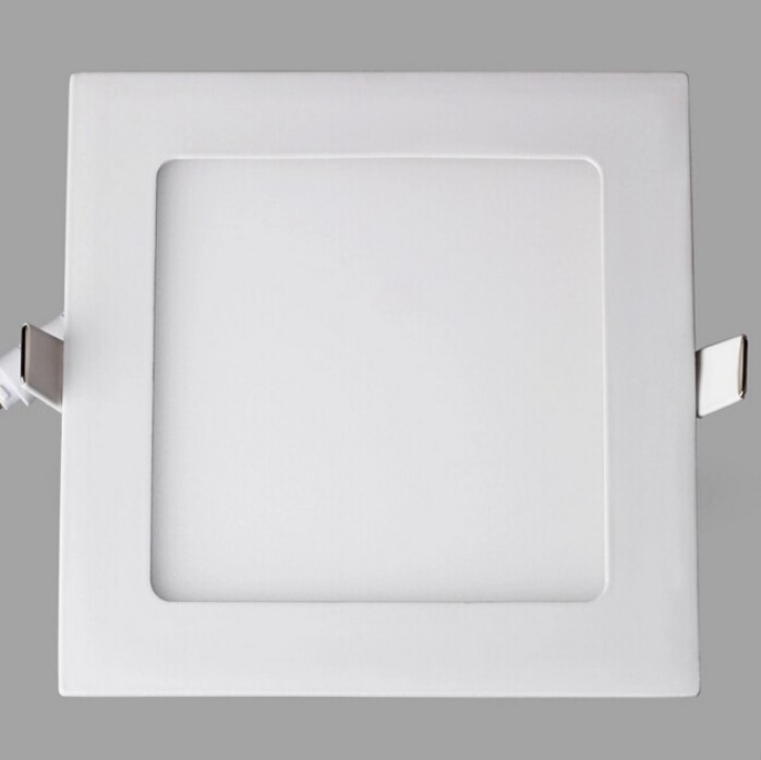 Ultraohut keittiövalaisimet 3w 4w 6w 9w 12w 15w led-pintainen katto upotettu ritilävalaisin himmennettävä + nelikulmainen paneelivalo