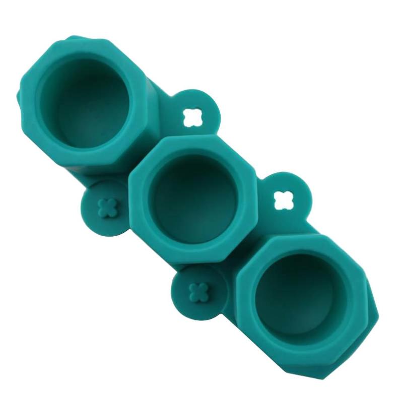 3 otwór formy silikonowe betonu glina ceramiczna rękodzieło odlewania betonu forma robić kubka: Zieleń wojskowa