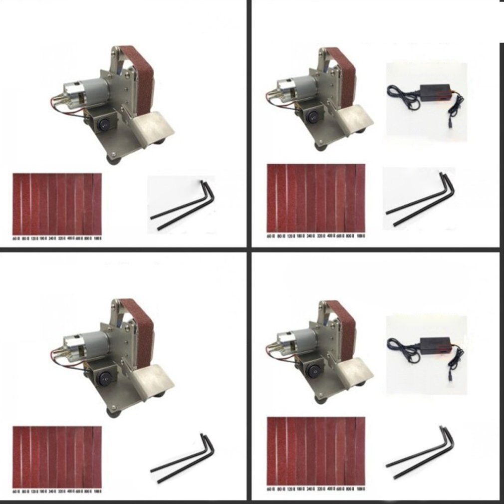 Multifunktionel kværn mini elektrisk båndsliber polering slibemaskine fræser kanter slibemaskine slibemaskine slibemaskine