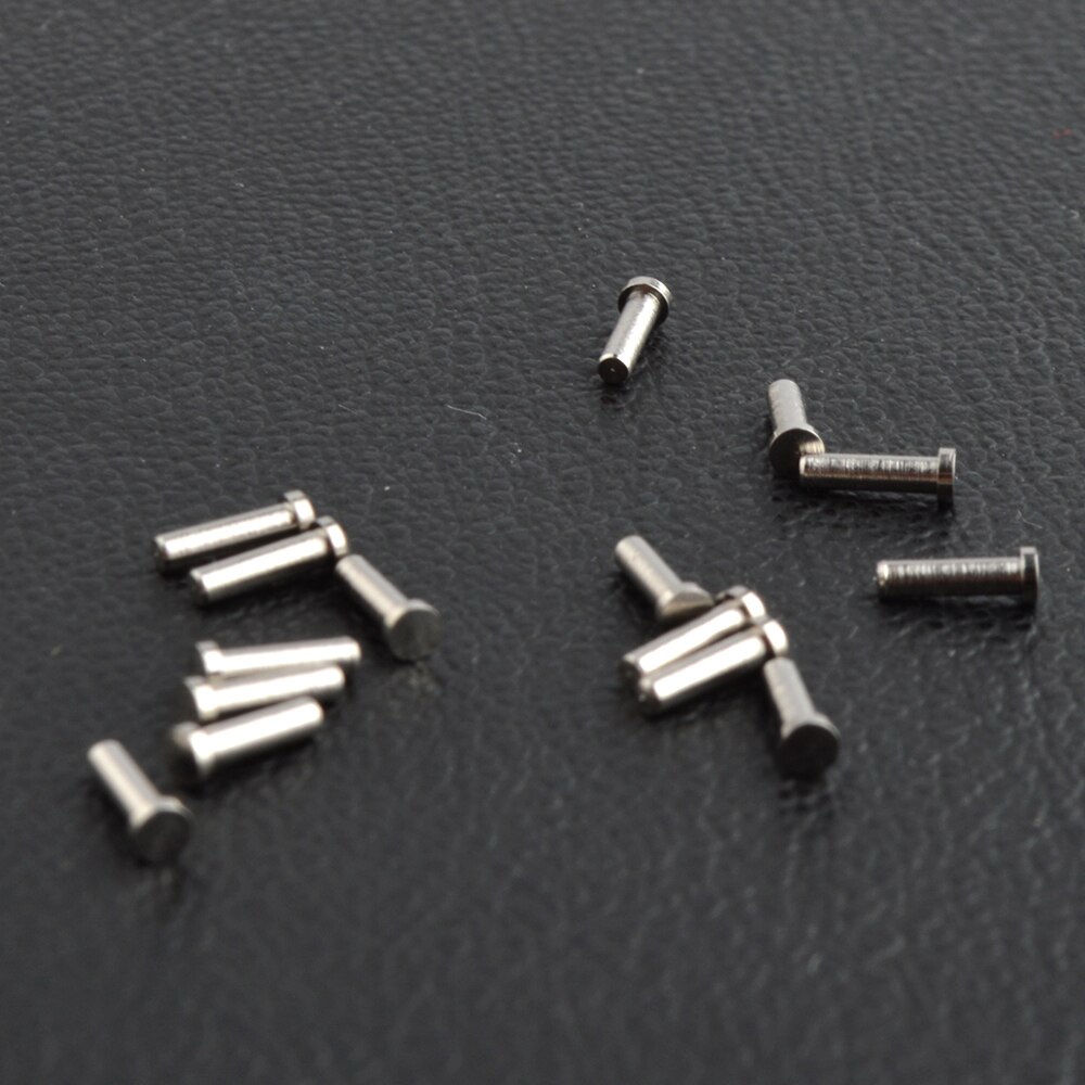 100PCS eyeglass single rivets single metal pin for eyeglass hinges or temples 1.18mm diameter 7.5mm 6.0mm lengt