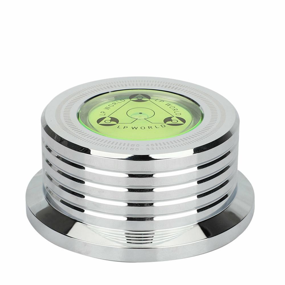 Alnicov Platengewichtstabilisator – 278 Gram, Aluminium, Met Zachte Ondervloer, Voor Draaitafels Met Riem- En Directe Aandrijving, Zilver