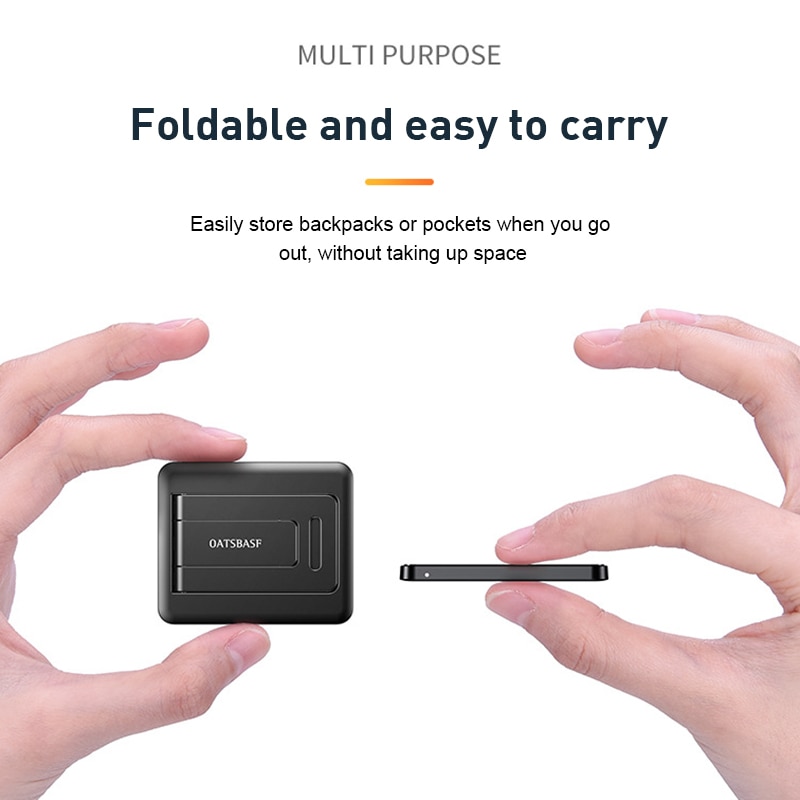 Mini support Portable discret pour ordinateur Portable, support de refroidissement réglable, support multifonctionnel pliable, 1 paire