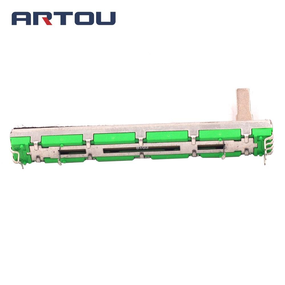 75mm mikser fader 10k dobbel rett skyvepotensiometer  b103