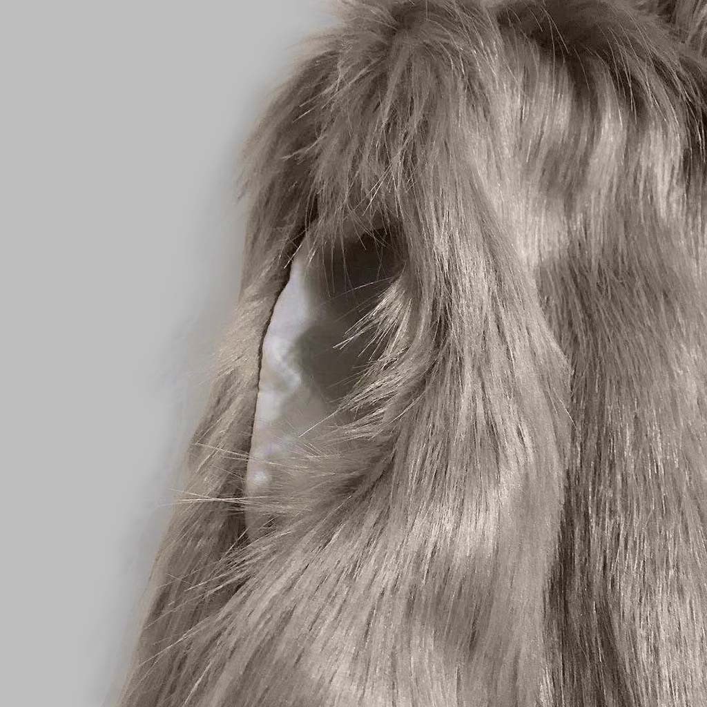 Winter Damen Weste Mantel Wolle Weste Kunstpelz Weste Stehkragen Kunstpelz Mantel Weste Jacke draussen Winddicht Mantel